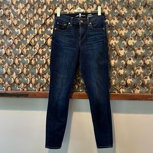 7 for all mankind skinny jeans. Cotton/elasterell-p/spandex